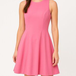 White House Black Market | Midi Skater Dress | Bubblegum Pink | Size 12
